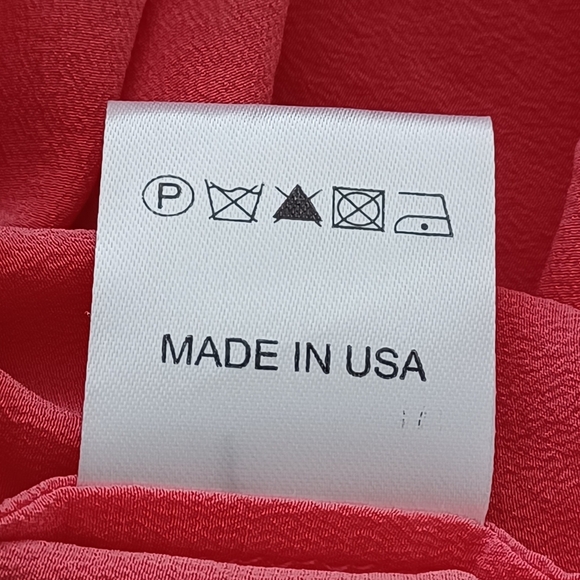 Zoe & Sam 100% Silk Short-Sleeve Blouse - Picture 13 of 14